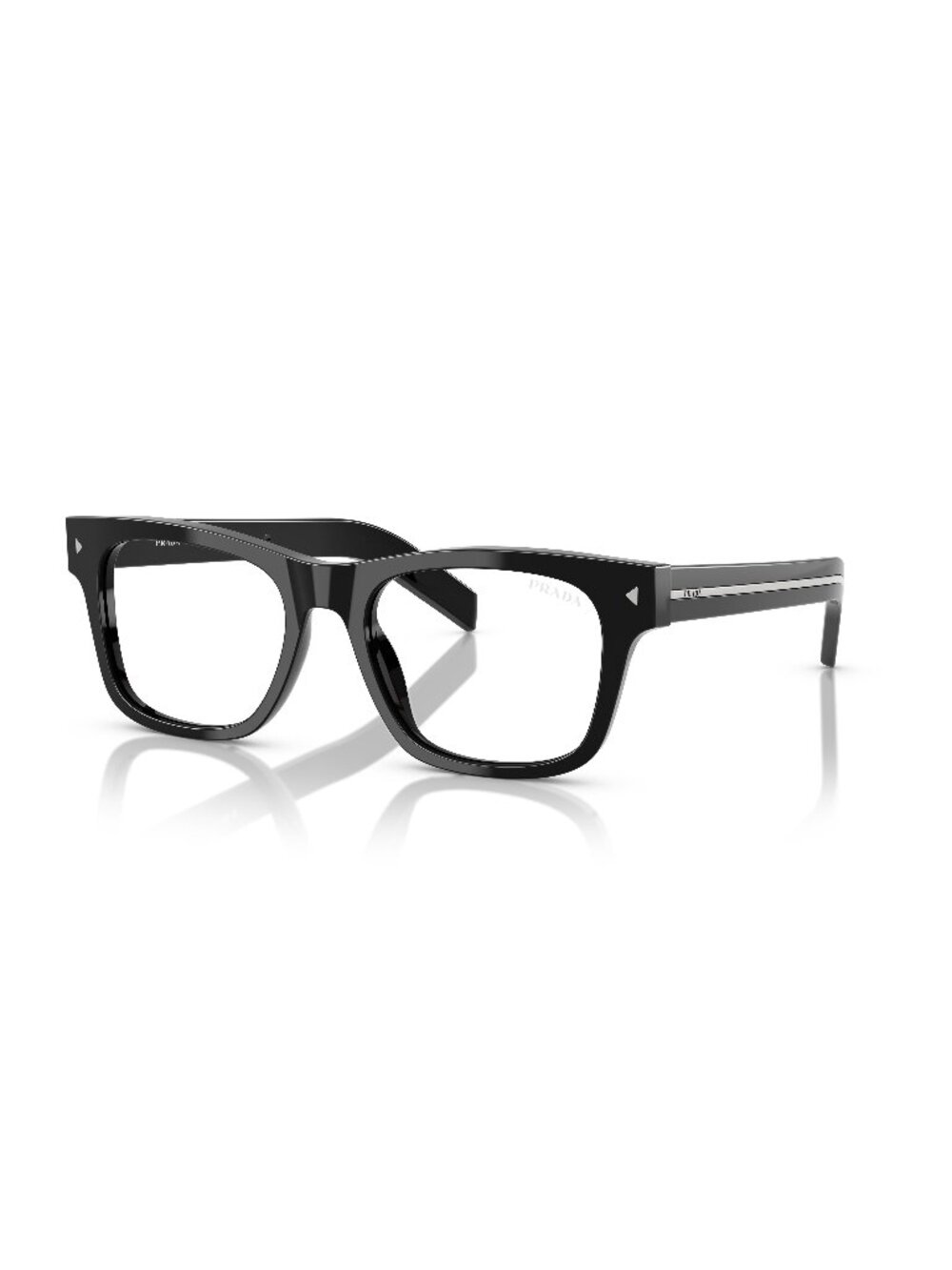 New Prada Men's Sunglasses Black Acetate Frame PR A17S 16K60K 54